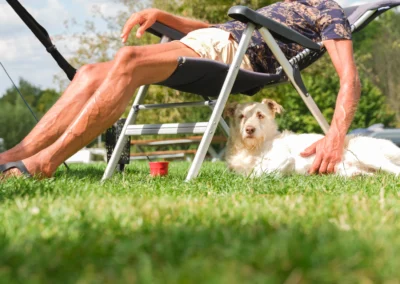 Camping Gastmolen Vaals Zuid Limburg - ontspannen met hond, honden toegestaan