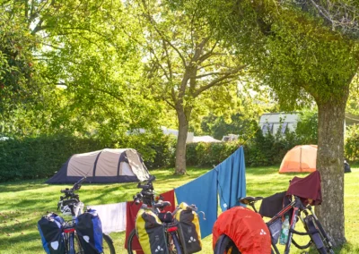 Camping Gastmolen Vaals Zuid Limburg - tourfietsen met fietstassen, hike en bike